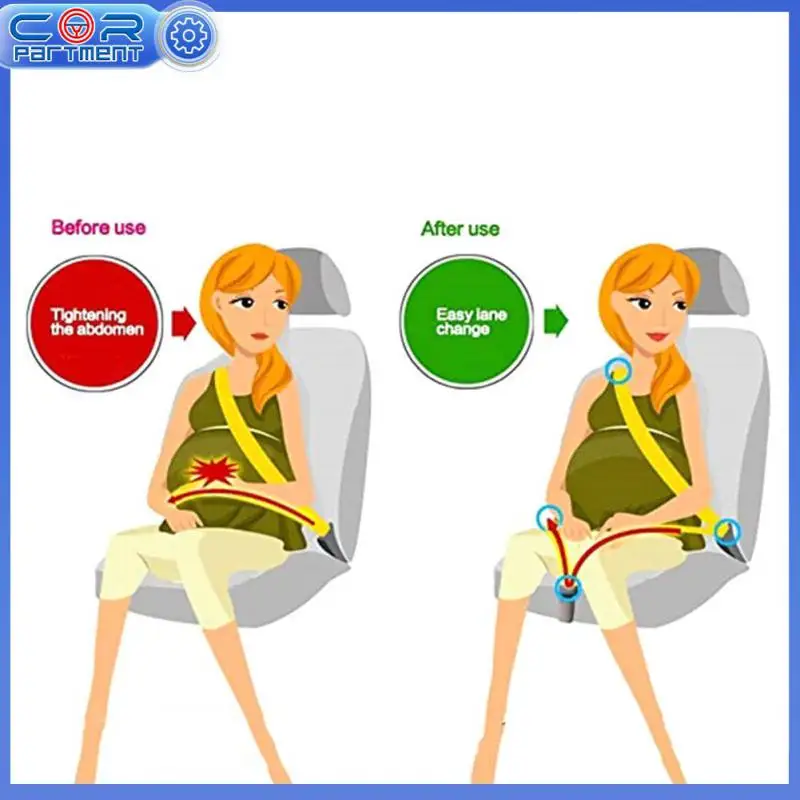 

Pregnant Woman Seat Belt Reduce Compression Universal Pregnancy Seat Belt Protector Adjuster Extender Kit Comfort Safety Durable