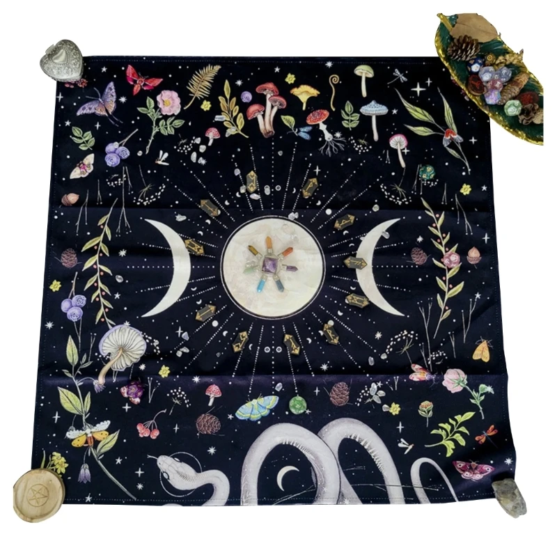 

Altar Tarot Cards Tablecloth Square Alter Pagan Spiritual Deck Cloth H053