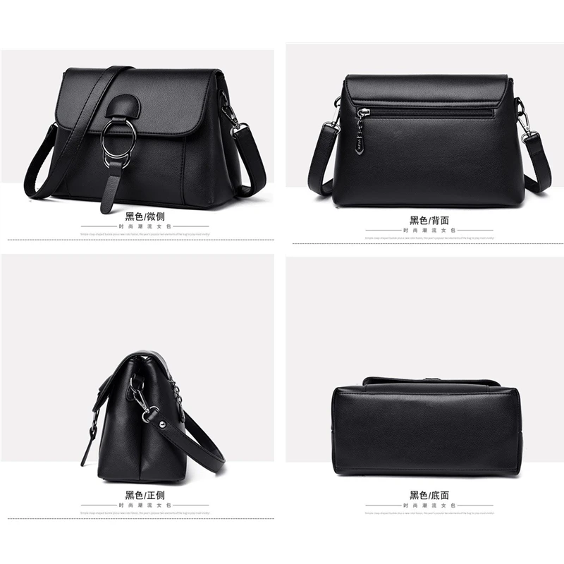 Повседневная модная сумка-мессенджер через плечо сумки из воловьей кожи новинка