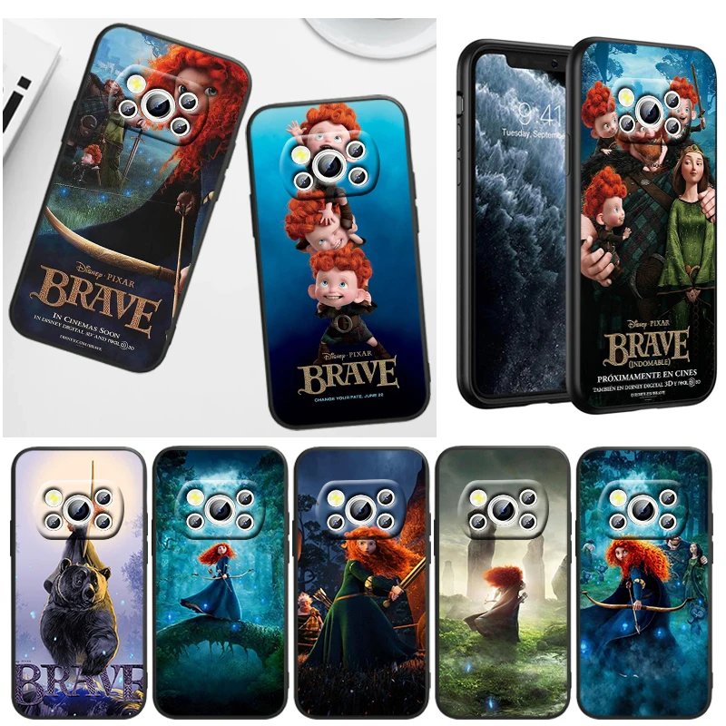 

Disney the Brave Merida For Xiaomi POCO X4 M5S F4 M4 X3 F3 M3 C3 F2 X2 F1 Pro GT NFC 4G 5G Liquid Rope Silicone Phone Case
