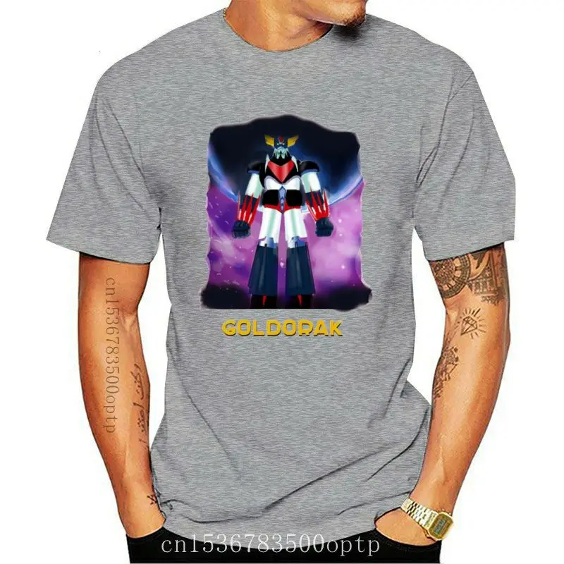 

Camiseta de Goldorak para hombre, camisa de gran tamaño con estampado de Goldorak, divertida de manga corta Camiseta clásica 100