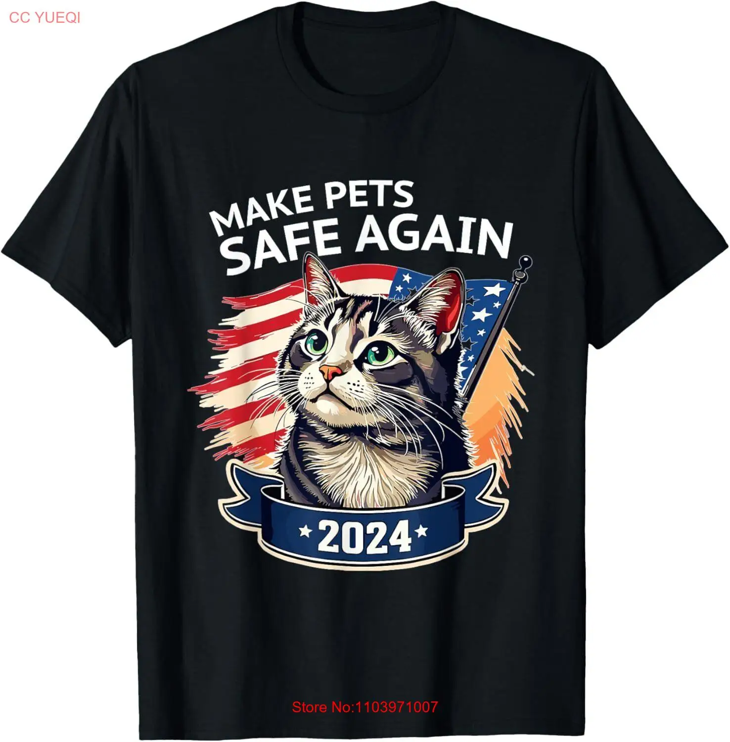Футболка Make Pets Safe Again S-5XL