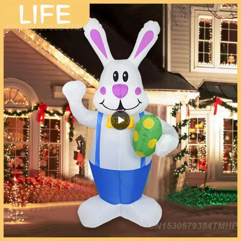 

Easter Rabbit Cute Easter Toy Decor Garden Yard Decoration Easter Rabbit Kids Gift Three-dimensional Cutting Inflatable Toy 1.9m