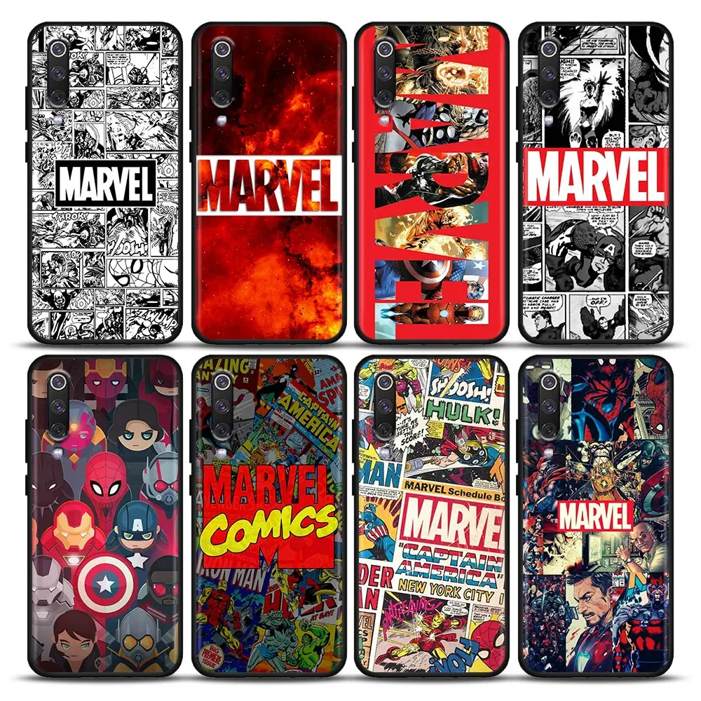 

Avengers Marvel Comics Thomas Fundas Coques Case for Xiaomi A2 8 9 SE 9T 10 10T 10S CC9 CC9E Note 10 Lite Pro 5G Case Capa Para