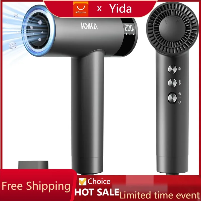 

Фен для волос, высокоскоростной Низкошумный фен 1500 Вт с 4 температурами и 3 скоростями, отрицательный ионный фен для волос