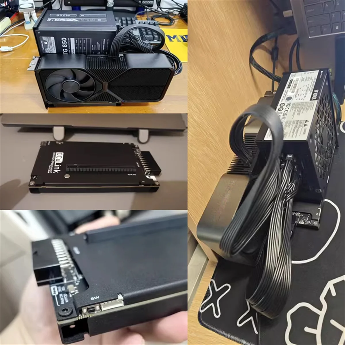 Док-станция OCuP4V2 OCuLink для графического процессора адаптер NVME M.2 к OCulink ноутбука