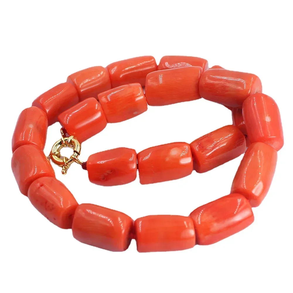 10-12 мм 17-38 дюймов панк женские ювелирные изделия подарок колье воротник оранжевый