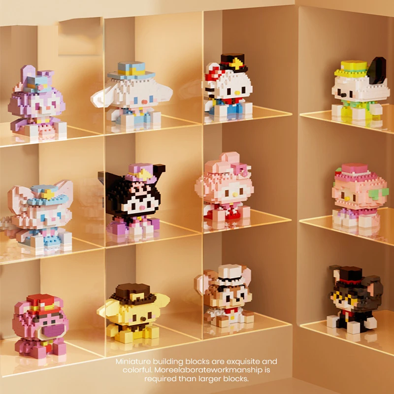 MINISO Строительные блоки Микро алмазные кирпичи Hello Kitty