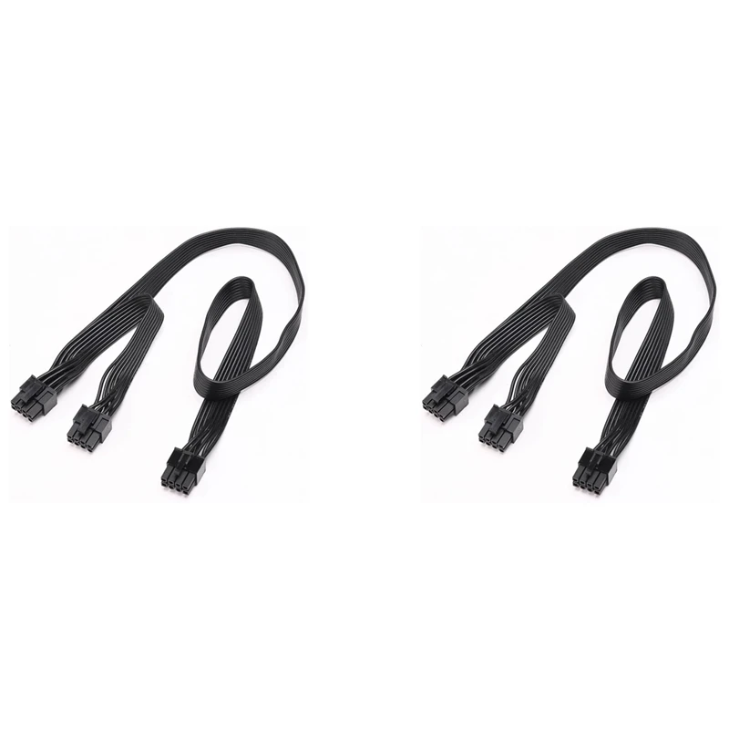 

2X ATX CPU 8-Pin Male To Dual Pcie 8-Pin (6+2) Male Power Supply Cable For Corsair Modular Power Supply RM/HX/CX-M