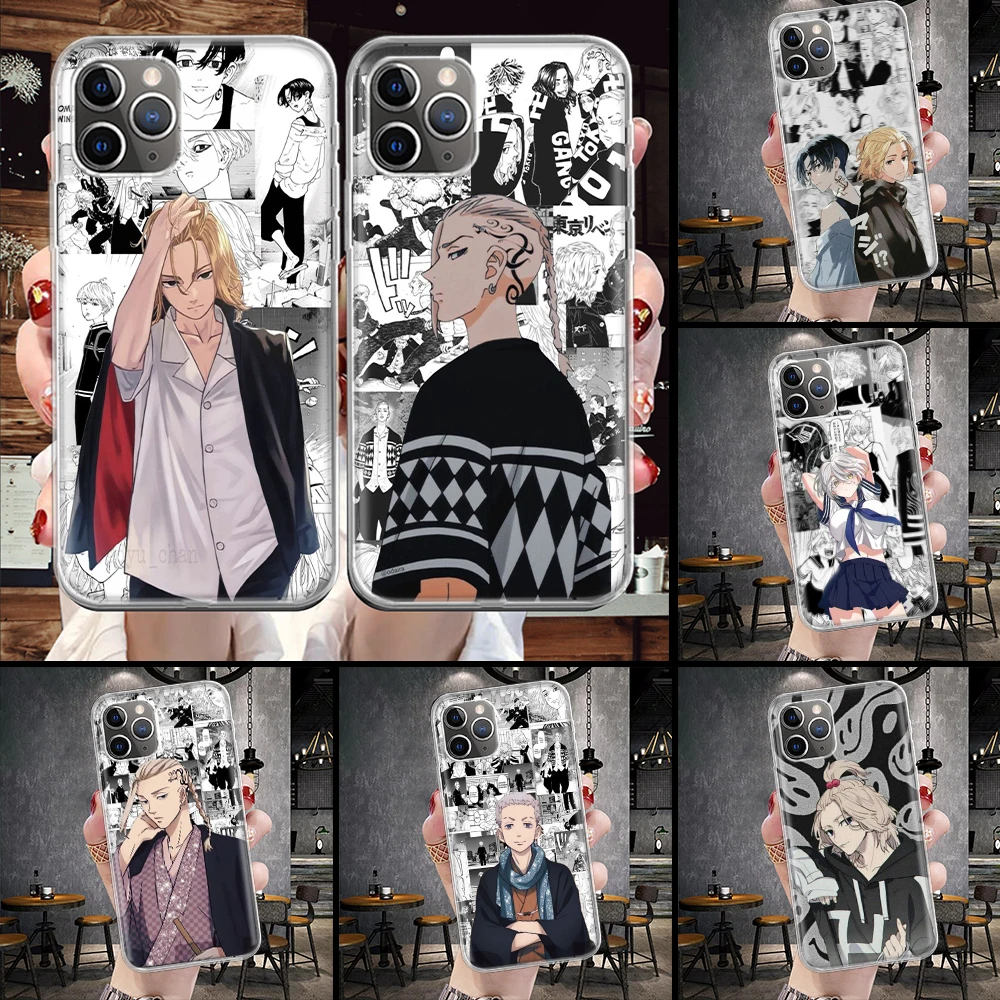 Мягкий чехол для телефона с аниме Токио Aevengers IPhone 11 13 16 Pro MAX 15 + 14 Plus 12 Mini X XS Apple 8 7 SE