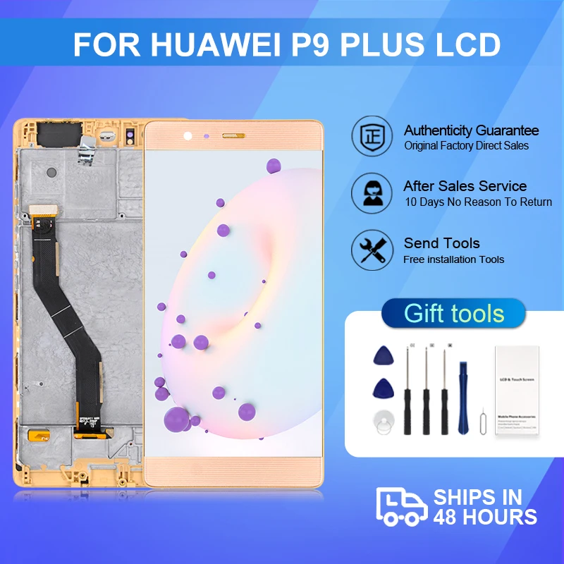 

1Pcs 5.5 Inch Display For Huawei P9 Plus Lcd Touch Screen Panel Digitizer VIE-L09 L29 AL10 Assembly With Tools Free Shipping