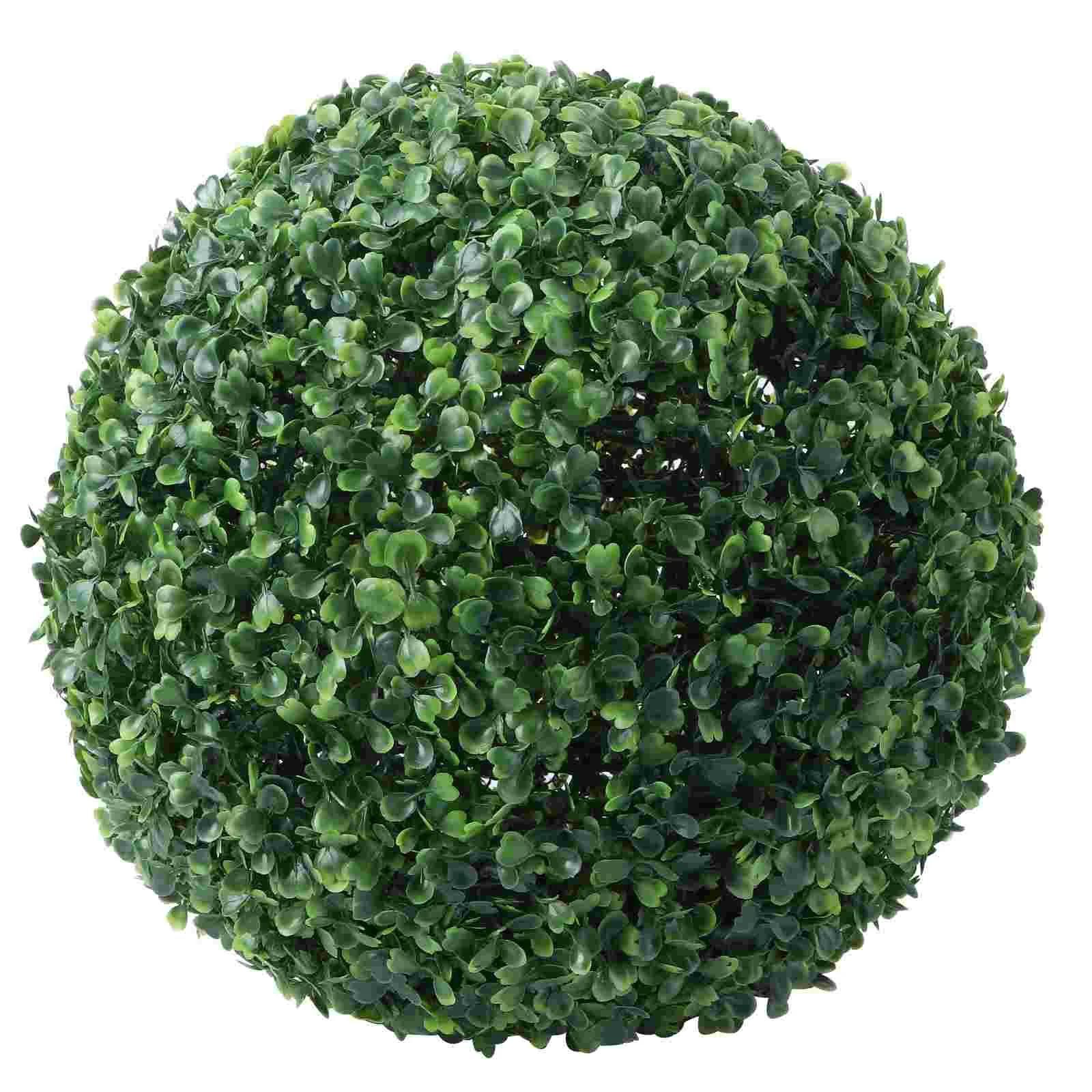 

Topiary Artificial Boxwood Grass Hanging Faux Decorative Outdoor Ornament Fake Ceiling Simulated Greenery Decor Green Simulation