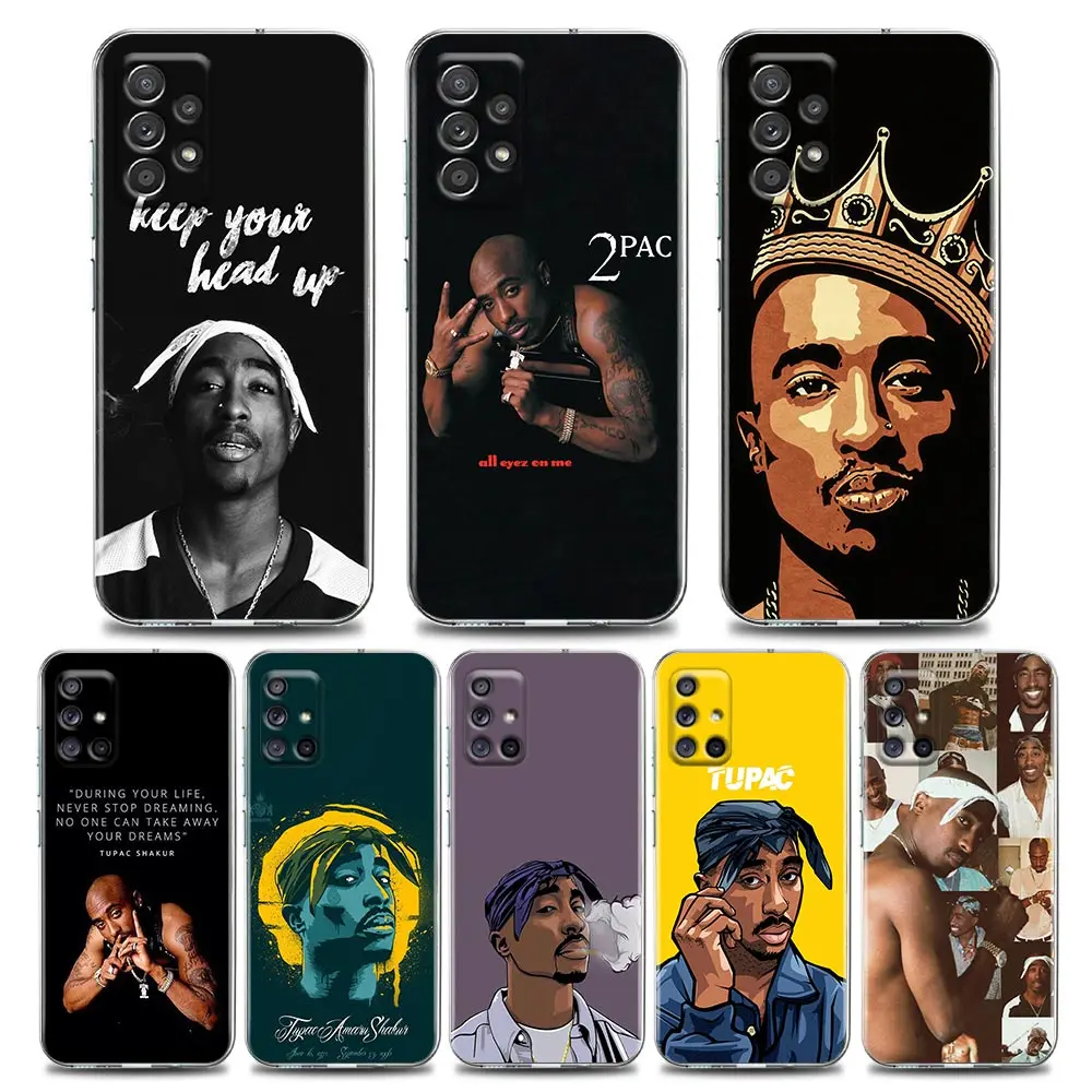 

Yinuoda Rapper 2pac Tupac Clear Phone Case for Samsung A01 A02 A02s A11 A12 A21 S A31 A41 A32 A51 A71 A42 A52 A72 Soft Silicone