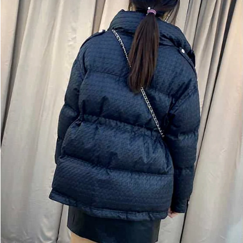 Thick Warm Bread Clothes Women Winter Warm Cotton Coat Loose Waist Temperament Net Red White Coat Jacket Fashion Trend 2022 New