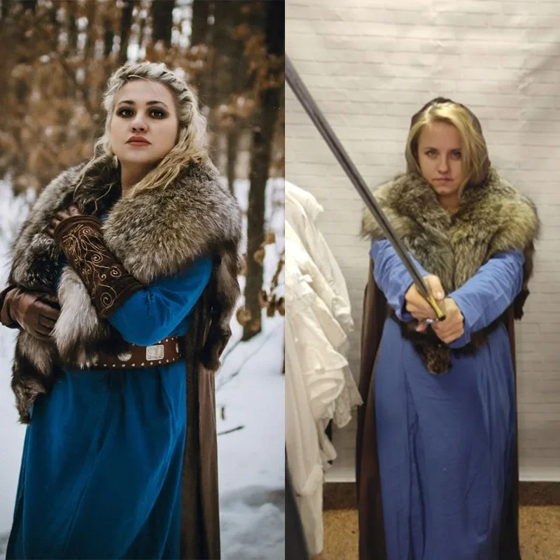 Платье женское длинное в средневековом стиле винтажное бальное платье