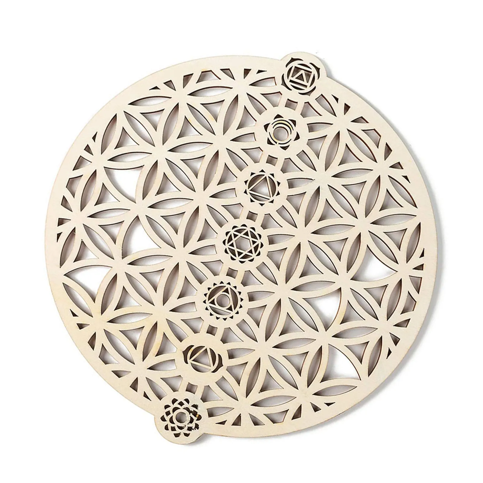 

Sacred Geometry Wood Wall Art Flower Of Life Energy Yoga Meditation Symbol Decor Spiritual Gifts Home Living Room Ornaments