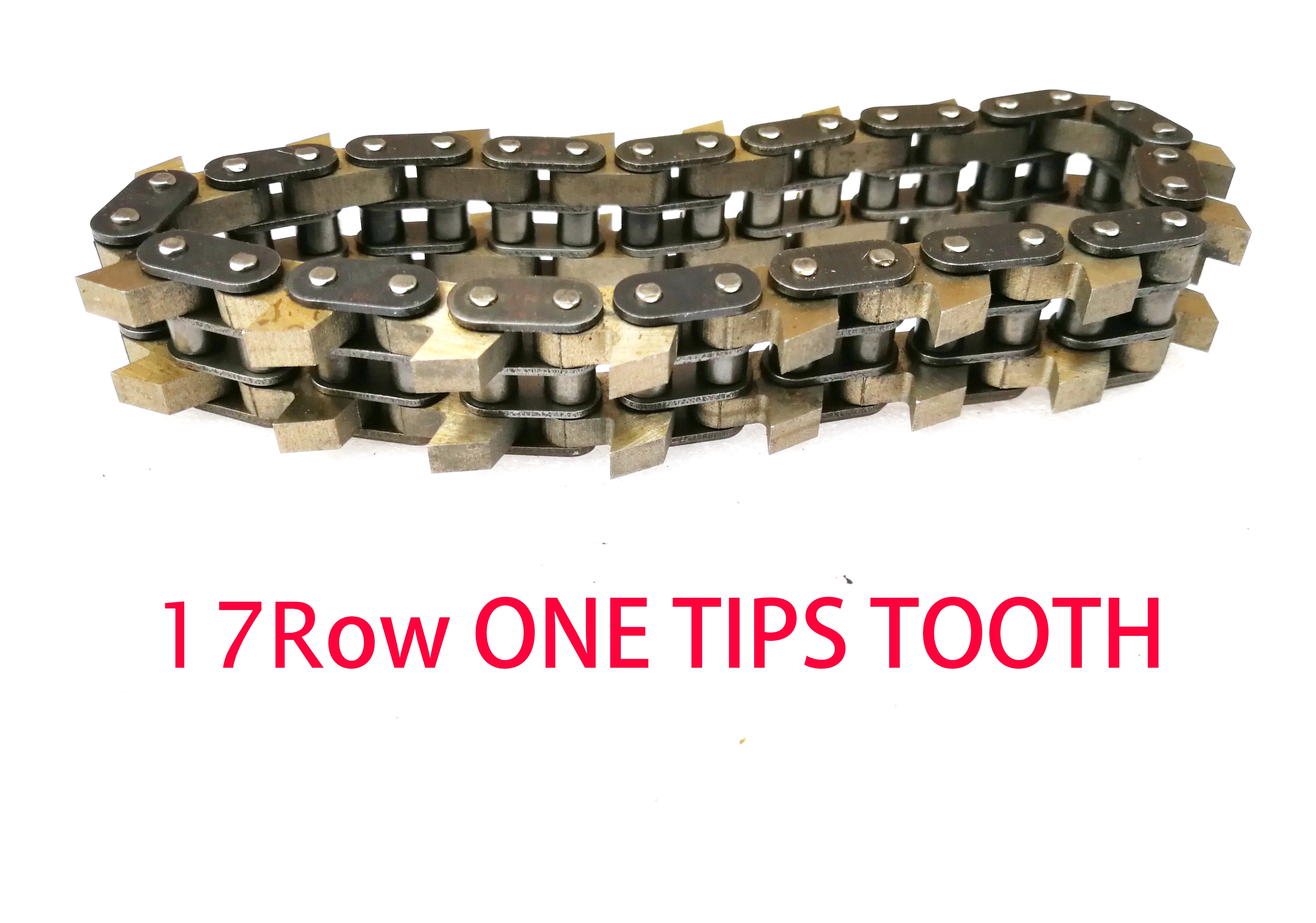 17 Row  One Tip Middle Tooth Cutter Saw Chain For Pneumatic Waste Stripper Carton Paper Stripping Machine Detachable Hinge Joint enlarge