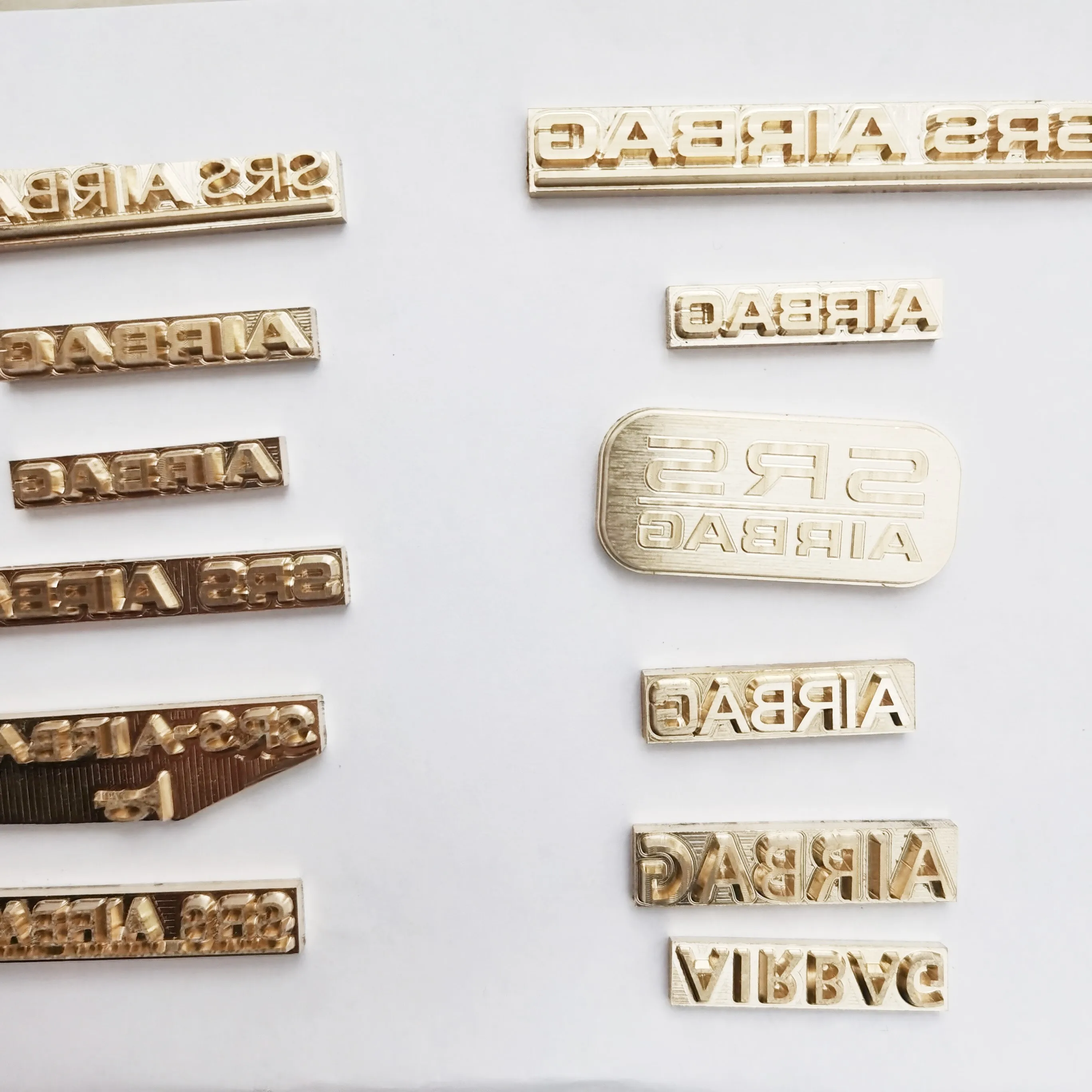 D01-D18 SRS подушка безопасности латунная форма для автомобильной обивки латунный