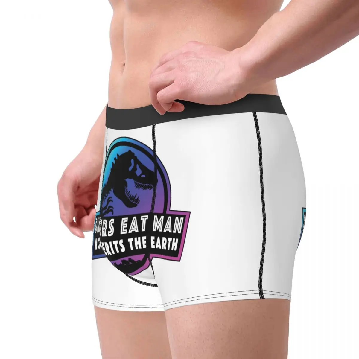 Нижнее белье с логотипом парка Юрского периода мужские эластичные трусы-боксеры