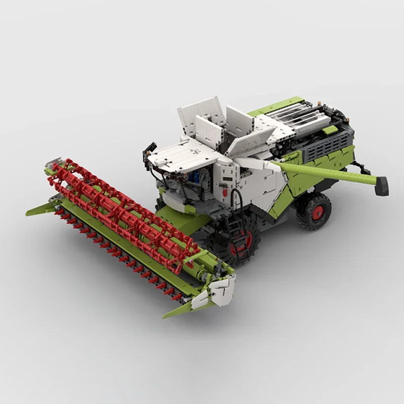 Фото 6965 шт. MOC Claas Lexioned 8900, комбинированный комбайн, фермерское оборудование, модель «сделай сам», строительные блоки, игрушки на день рождения, подарок №3