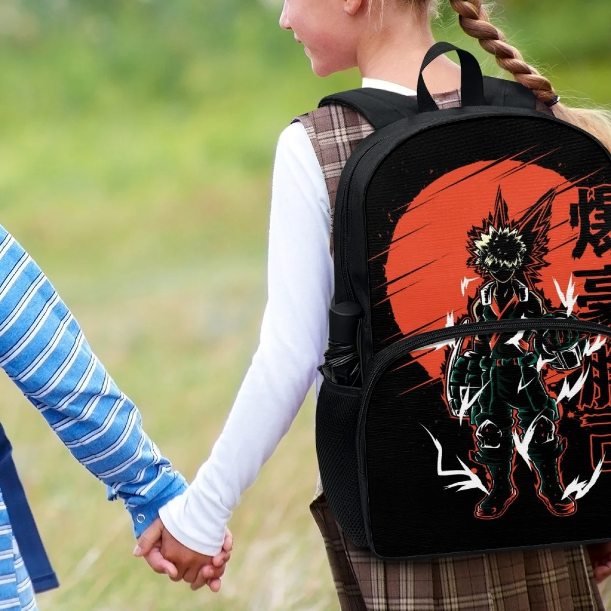 FORUDESIGNS My Hero Academia Schoolbags Lightweight Junior High School Backpacks Dual Zipper Practical Convenient Rucksack