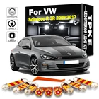12 шт., Автомобильные светодиодные лампы Canbus TPKE для Volkswagen VW Scirocco R 3R 2009 2010-2017