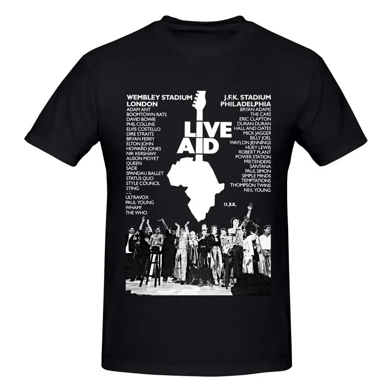 Футболка Live Aid Queen Freddie Mercury богемная футболка с изображением Давида рапсоди
