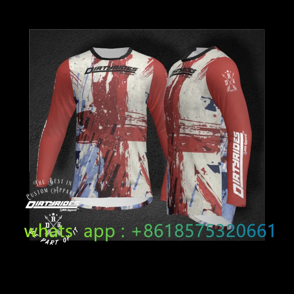 Мужская одежда для мотокросса новая футболка езды на горном велосипеде дышащая