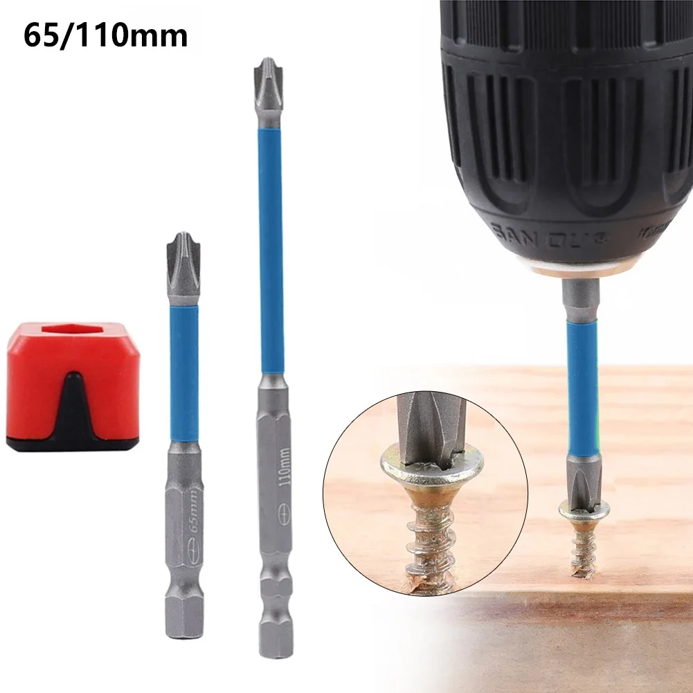 

65/110mm Magnetic Slotted Cross Screwdriver Bit With Magnetizer FPH2 Screwdriver Bits For Electric Screwdrivers Hand Tool