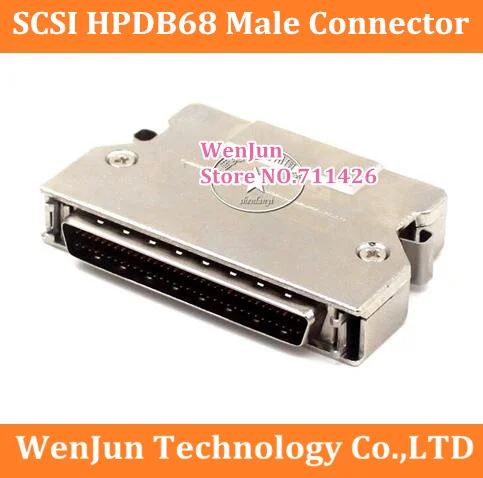 SCSI 68P Штекерный Разъем SCSI 68Pin Штекерный адаптер SCSI HPDB68 Штекерная головка с железной оболочкой
