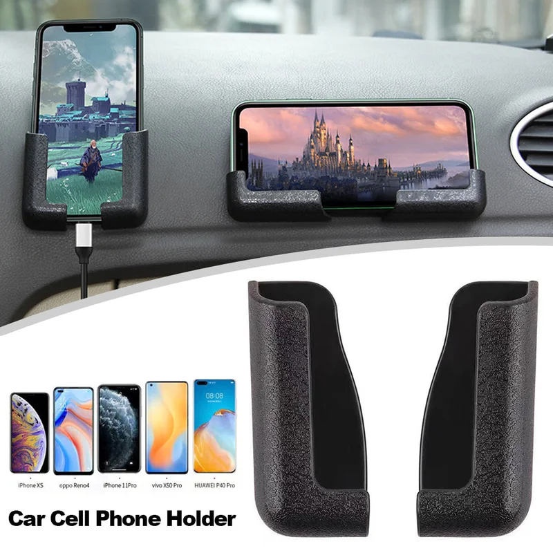 

Self-adhesive Car Phone Holder Interior Dashboard Paste Mutifunctional Phone Stand Simple Bracket for IPhone 13 12 Samsung