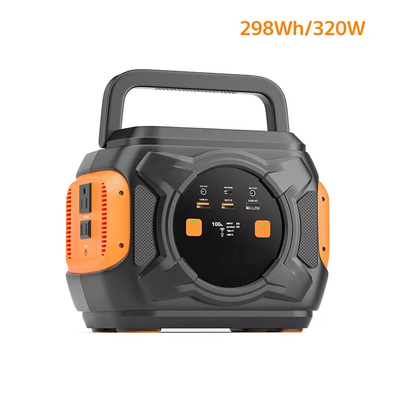 

NEW2023 Solar Generator 110V 220V 240V 320W Camping Supply Home 80000mAh 292Wh Backup Portable Station100W PD Battery Emergency