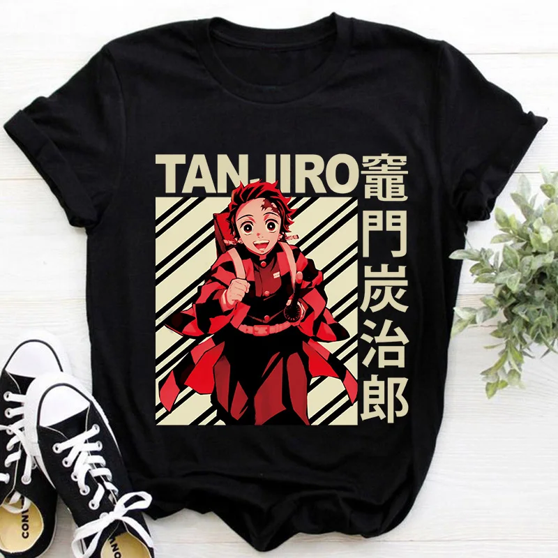 

Anime Graphic T Shirt Demon Slayer Kimetsu No Yaiba Best Seller Kawaii Clothing Haikyuu Shirt Cotton White Summer Tees for Men