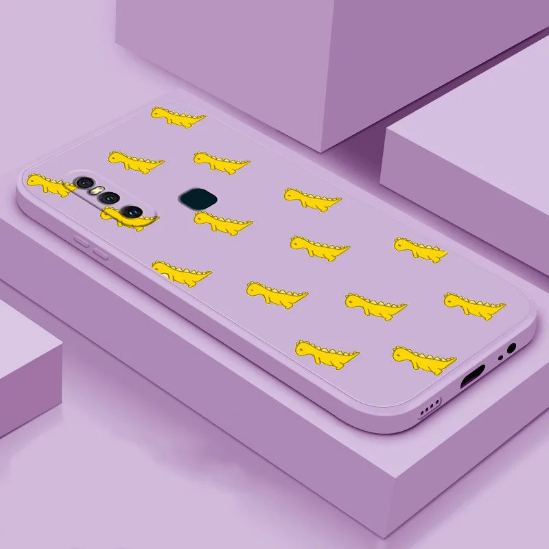 

For Vivo V11i V15 Pro V17 V19 soft case TPU silicone phone Shell cute back cover case purple phone case