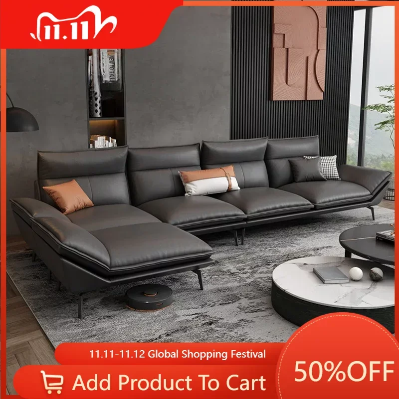 

Nordic Sectional Living Room Sofas Lazy Luxury L Shape Modular Living Room Sofas Modern Single Divano Home Furniture SR50LS