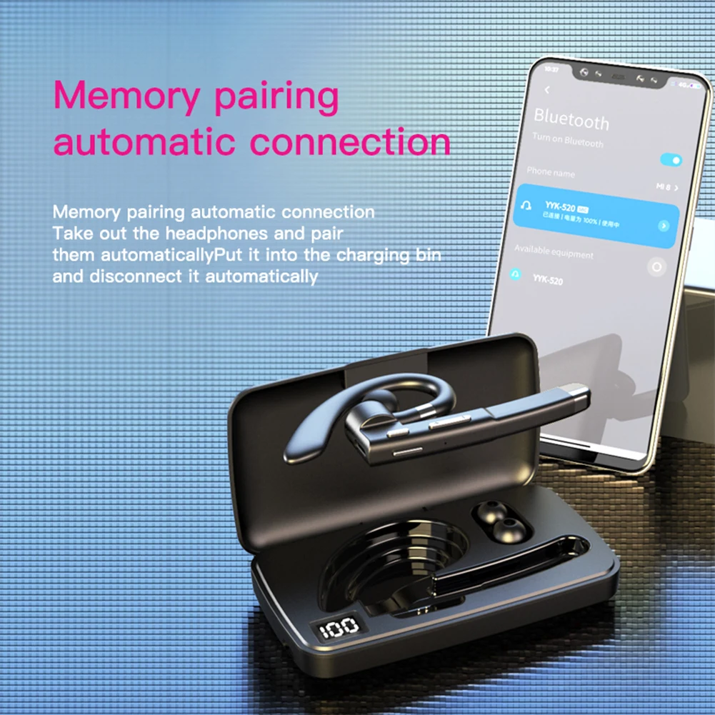 Yyk-520 Беспроводная гарнитура 2-го поколения для бизнеса наушники с