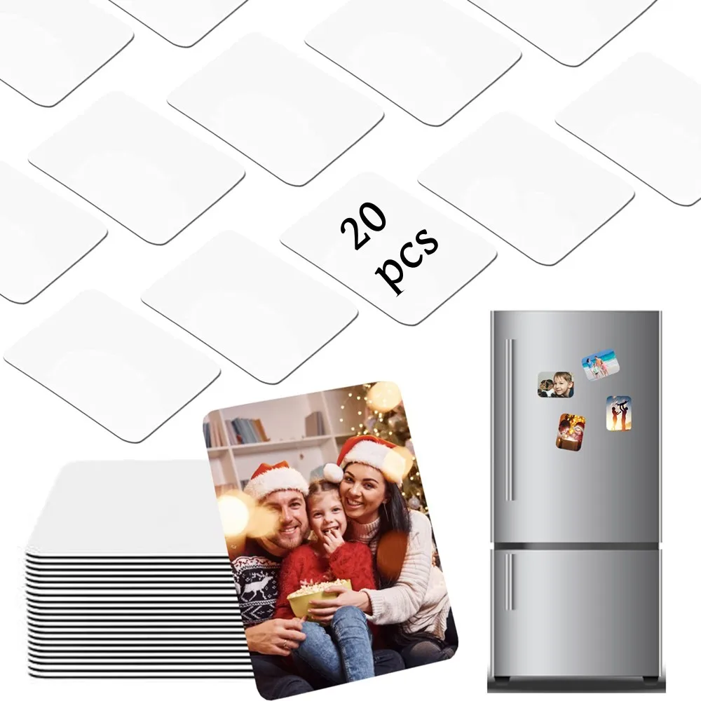 20 шт./набор сублимационные магнитные заготовки для холодильника