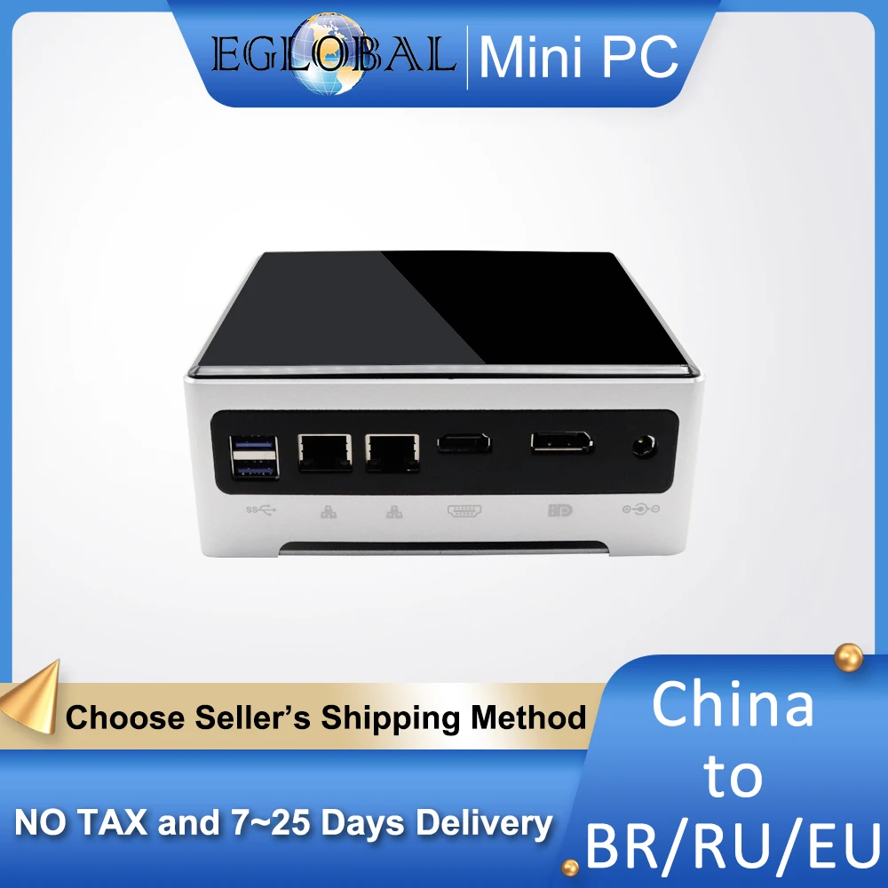 Новый игровой мини-ПК Eglobal Core i7-8705G AMD Radeon RX Vega M GH Graphics 2 * DDR4 NVMe компьютер для Windows 10 ETH