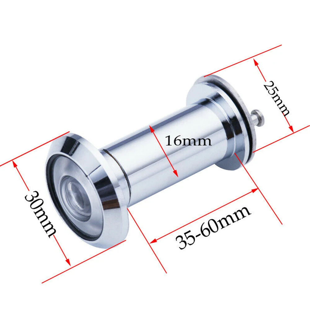 

Door Peephole Door Viewer Furniture Hardware Adjustable Glass Lens Wide Angle Viewer With Privacy Cover Zinc Alloy