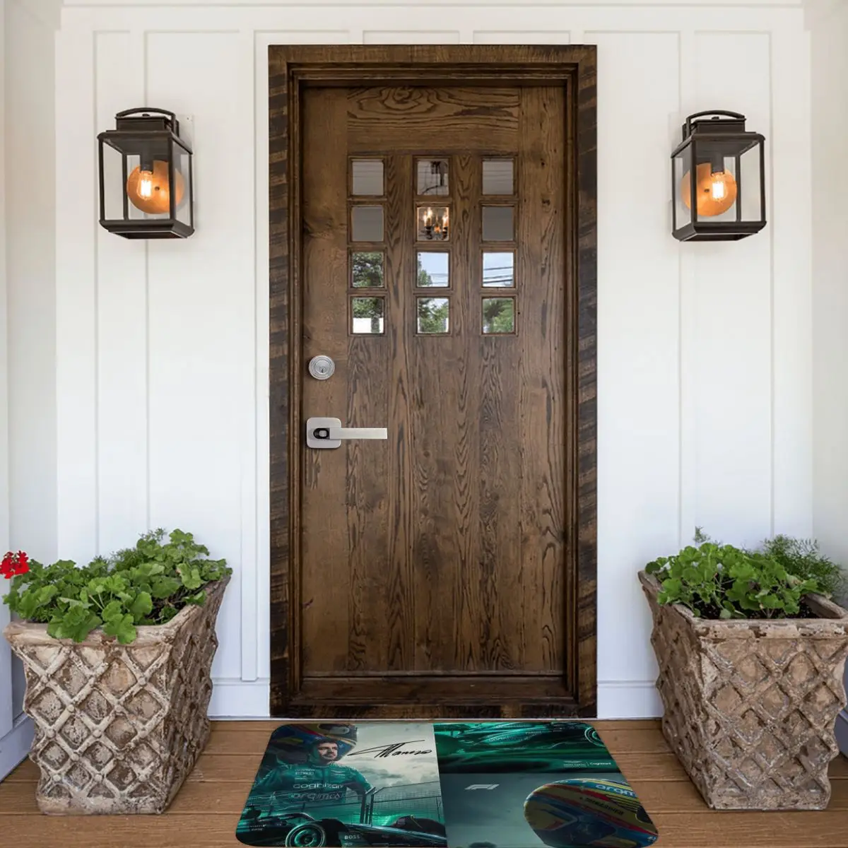 Aston Martin F1 Alonso 14 Противоскользящий напольный коврик водонепроницаемый