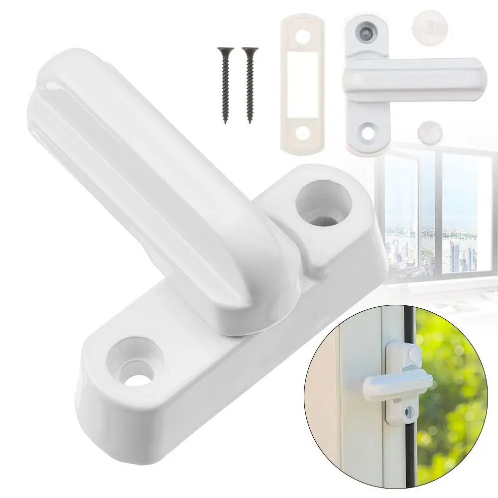 

Alloy Security Tools Kids Protect Refrigerator Wardrobe T-shape Safety Lock Door Window Latch Flat Handle Sash T-lock