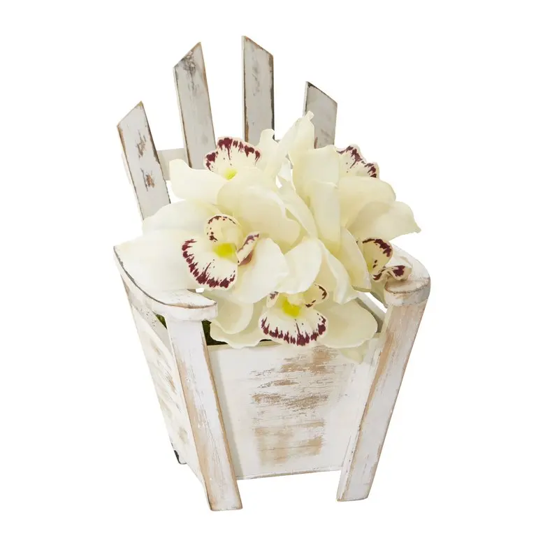 

Cymbidium Орхидея, искусственная композиция в стуле, плантатор