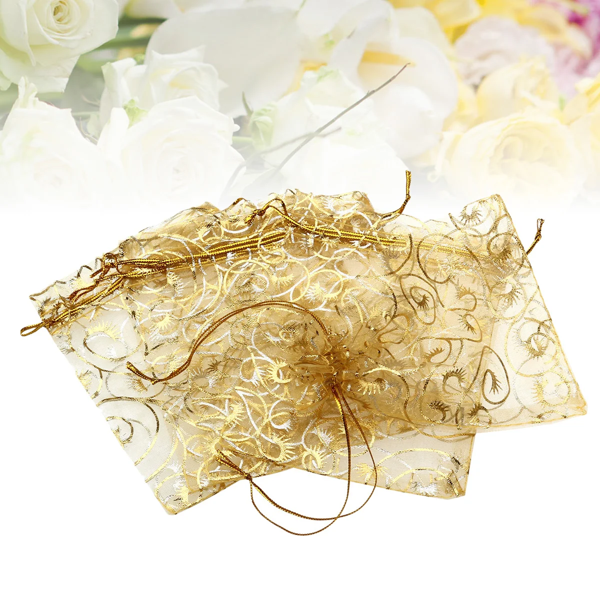 

Марлевые мешки, Подарочный мешок из органзы на шнурке, мешочки для ювелирных изделий, товары для вечерние, Свадебная Упаковка