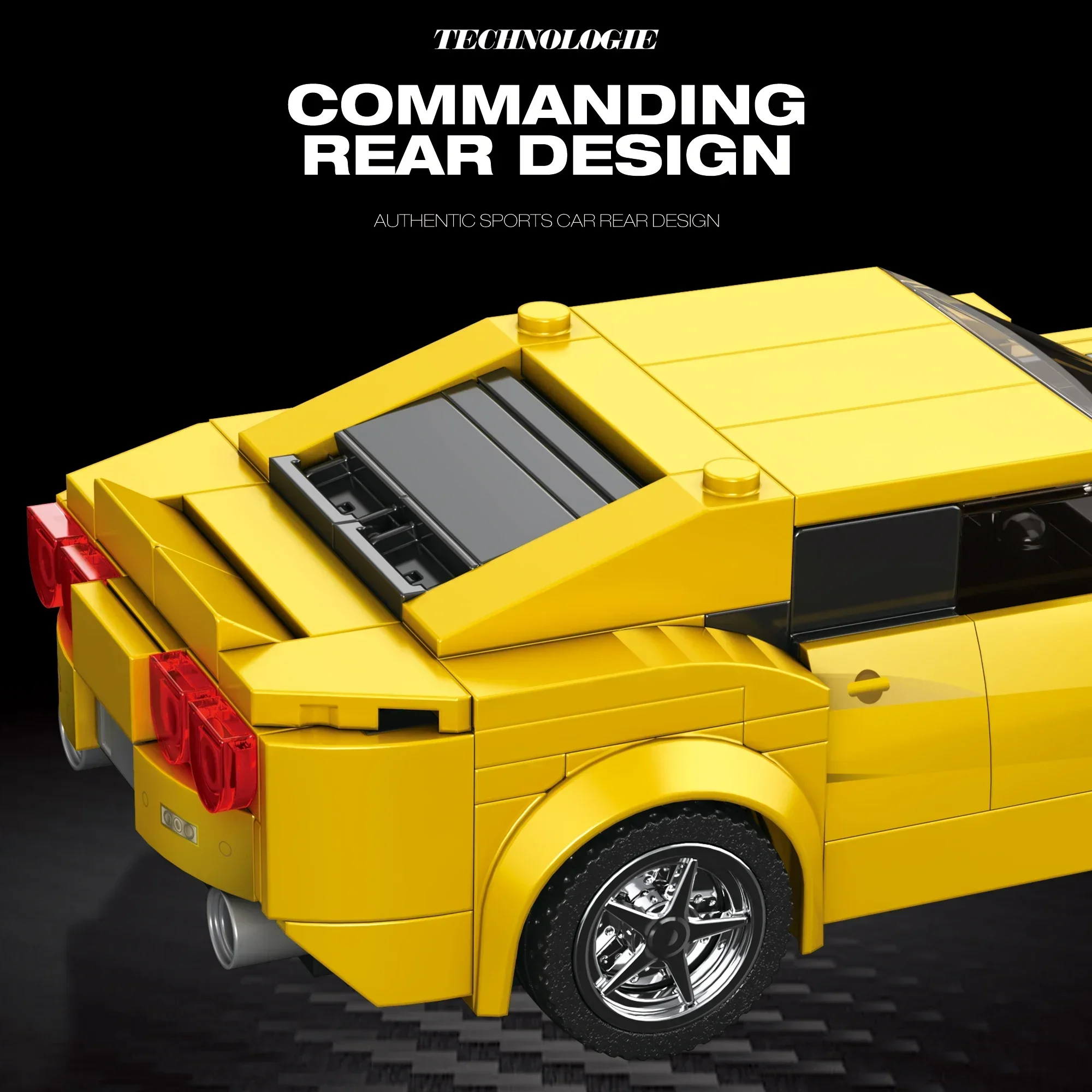 327 Шт. Модель Спортивного Автомобиля Набор Строительных Блоков Городской