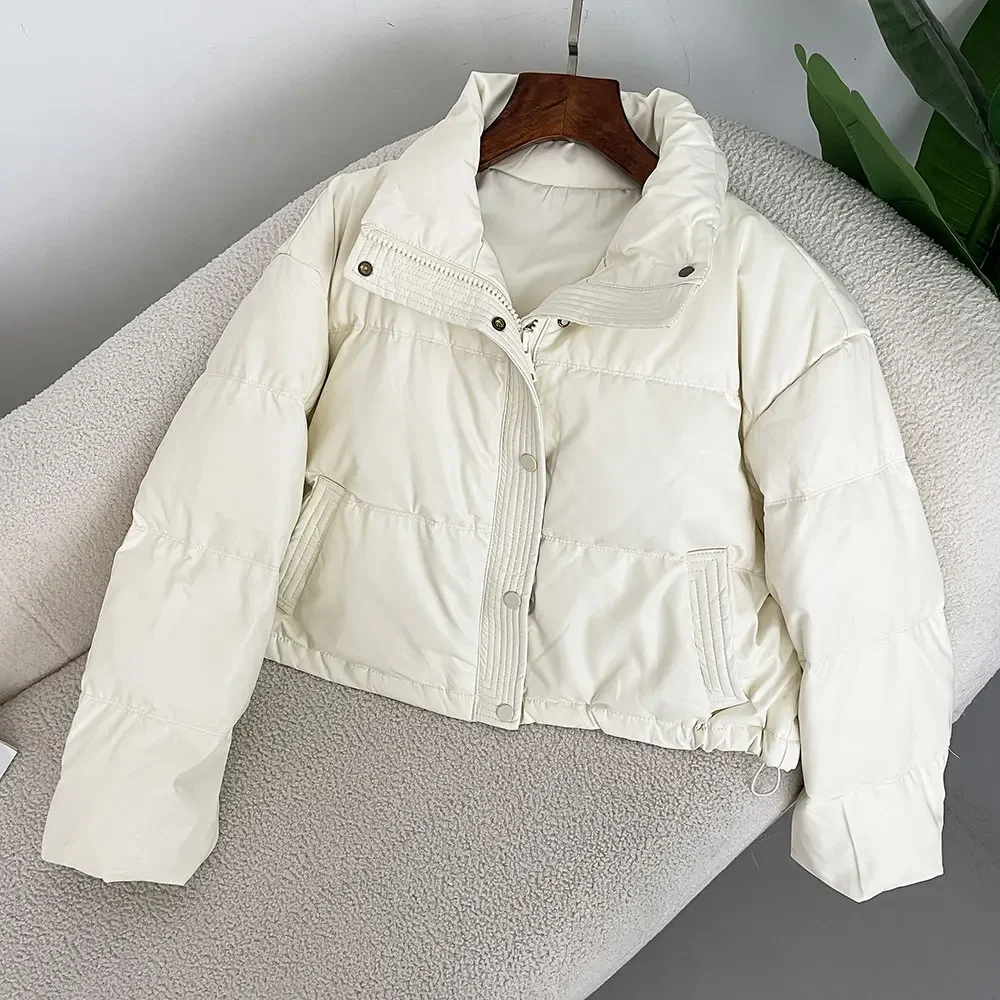 Роскошный модный короткий пуховик в Корейском стиле на осень и зиму 2024 Женская