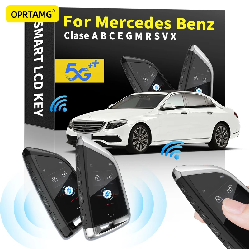 

Автомобильный смарт-ключ дистанционного управления, ЖК-дисплей для безключевого смарт-ключа для Mercedes Benz Clase A B C E G M R S X 2000-2020 2021 2022