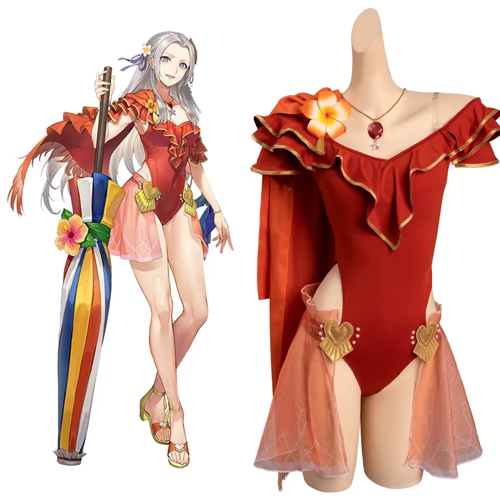 

Костюм для косплея огонь cos с эмблемами героев эдельгард · фон · френберг плащ-комбинезон купальник наряды на Хэллоуин Карнавальный Костюм