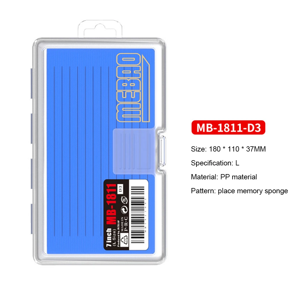 Коробка рыболовная из ЭВА вместительный тонкий бокс для рыболовных снастей