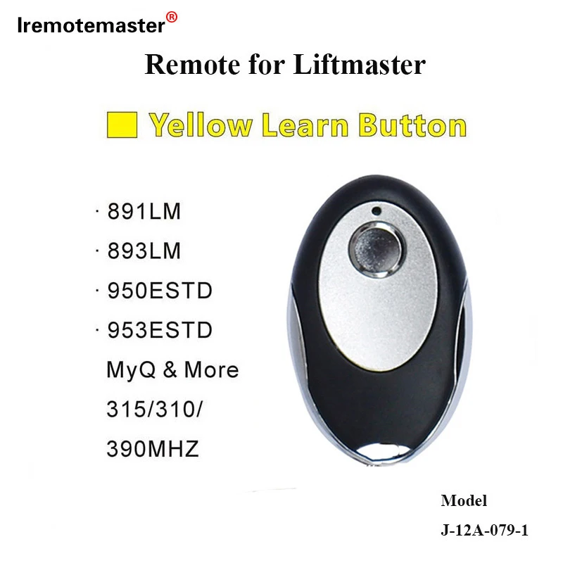 

For Liftmaster 891LM Rolling Code Universal Garage Door Remote Control Yellow Button Gate Door 811LM 888LM 891LM 893LM 823LM