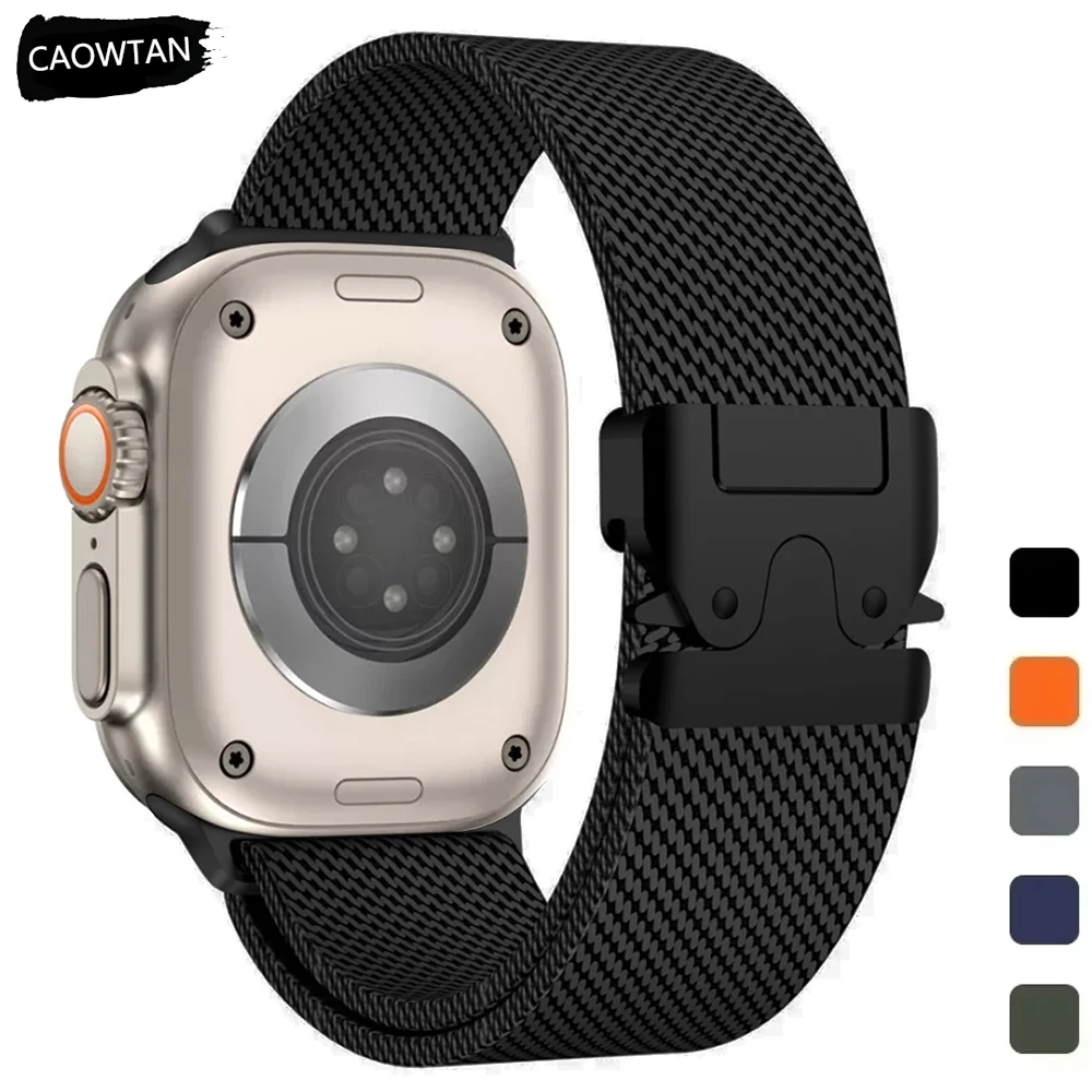 Ремешок для Apple Watch Band 10 46 мм 42 44 40 Миланский браслет Iwatch Series 9 7 8 45 41 4 5 6 SE Ultra 49 Correa